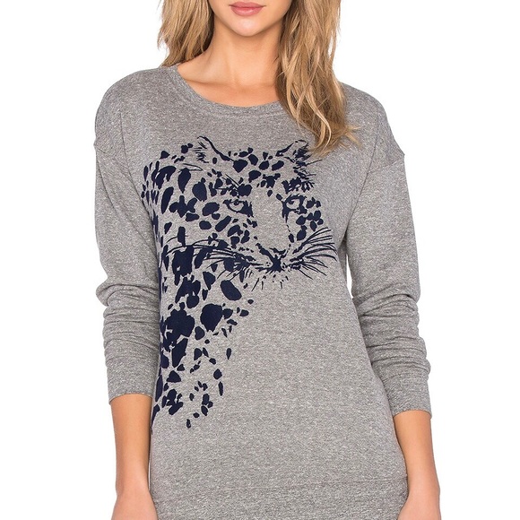 💥SALE! Current/Elliott Leopard Sweatshirt, sz2 - Picture 5 of 5